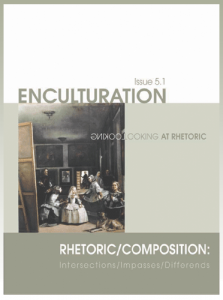 cover graphic for issue 5.1 of Enculturation